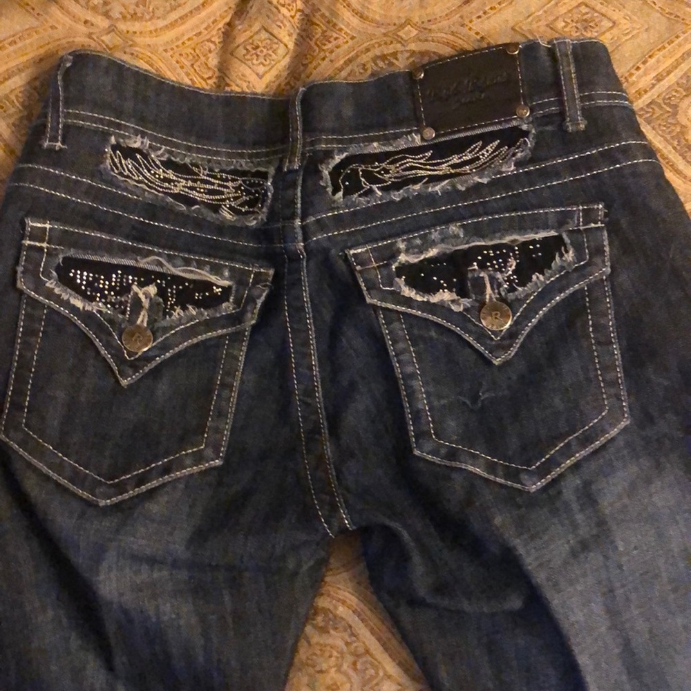 Red Rivet sparkle Jeans - Picture 6 of 8